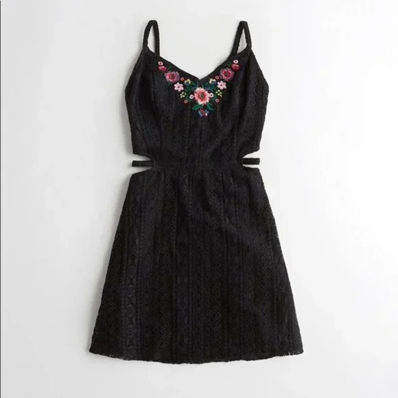 Hollister | Dresses | Hollister Cutout Aline Lace Dress Xs Black | Poshmark Hollister | Dresses | Hollister Cutout Aline Lace Dress Xs Black | Poshmark